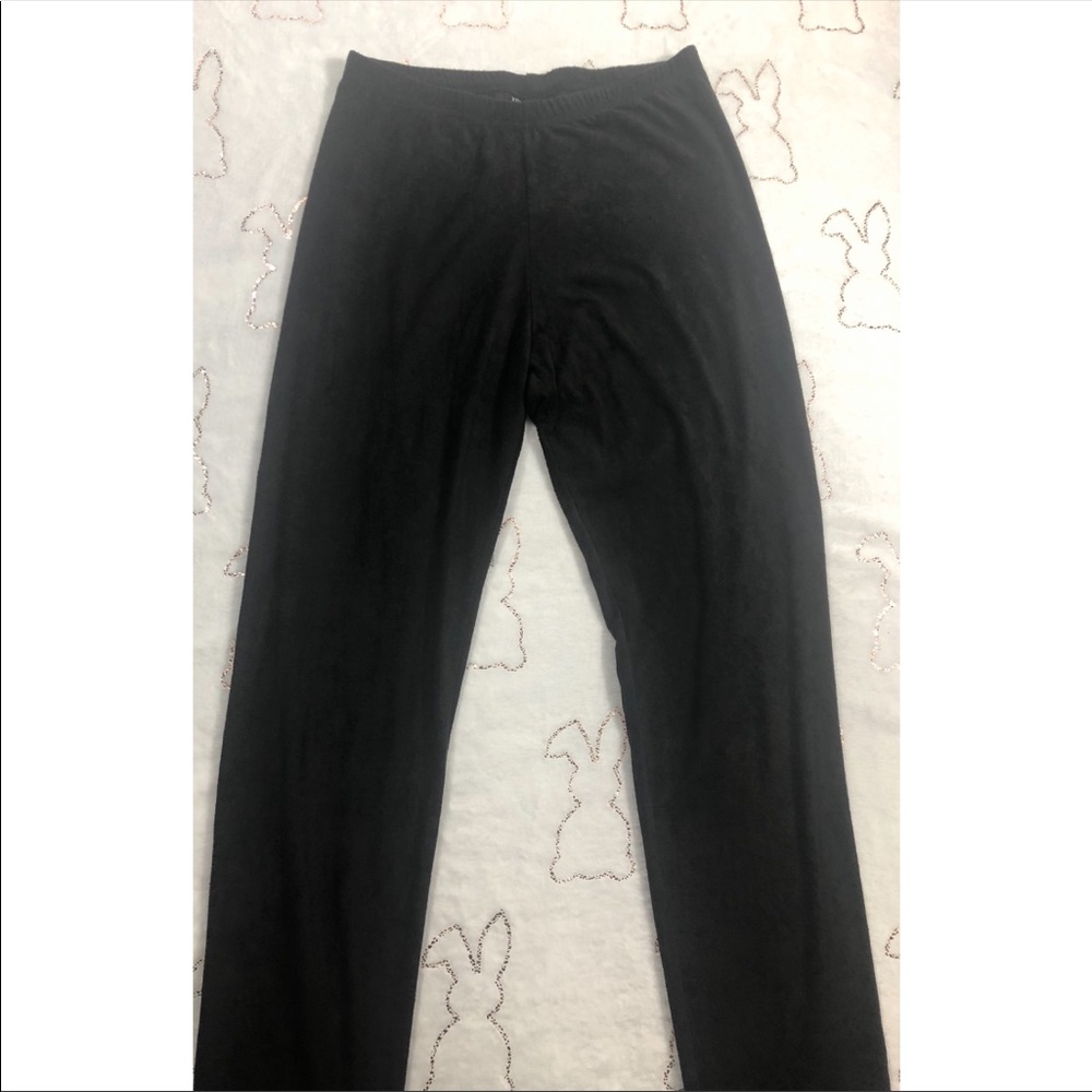 Black Suede Leggings by Kristen Nicole Size M